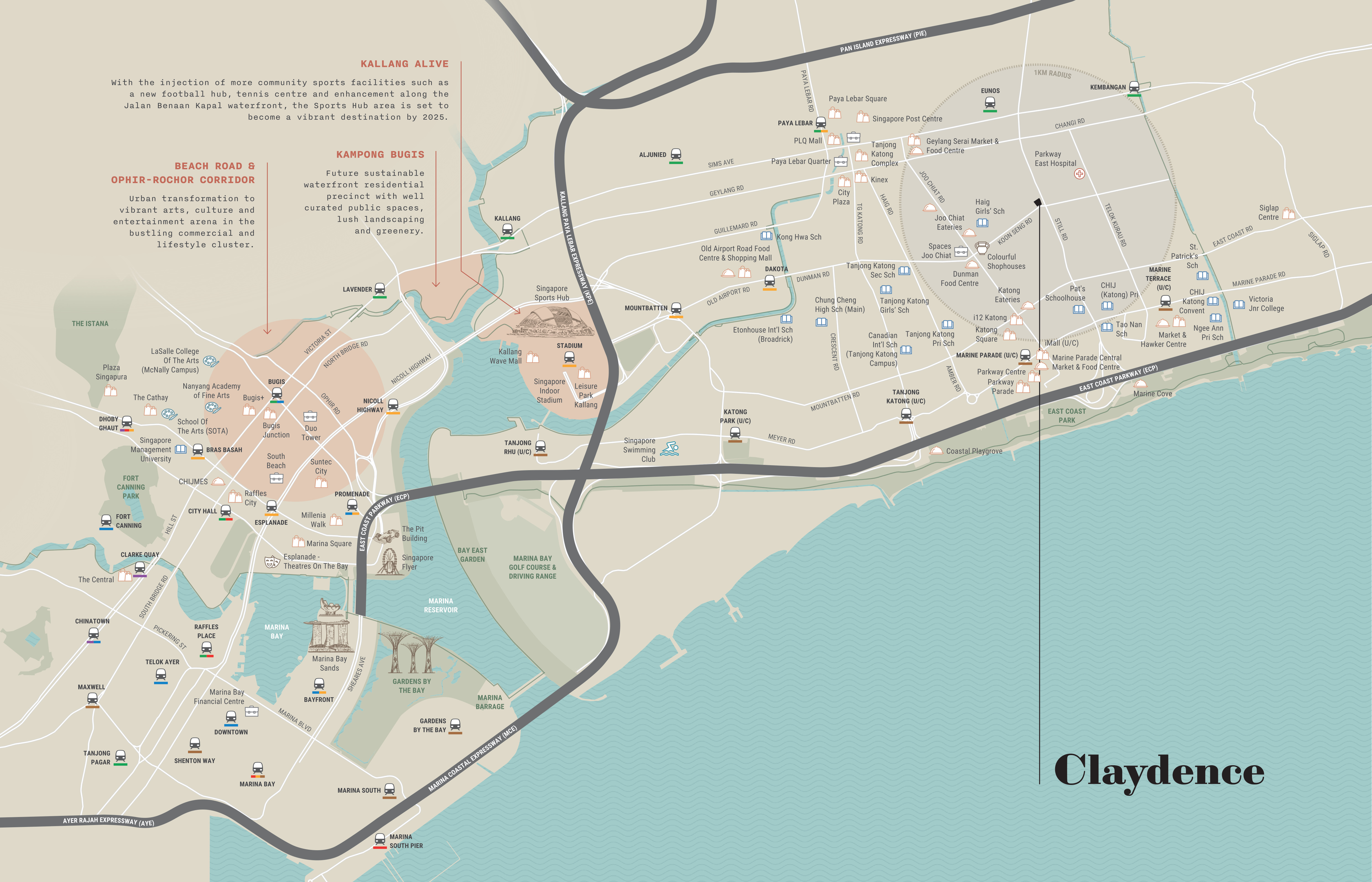 Claydence Location Map